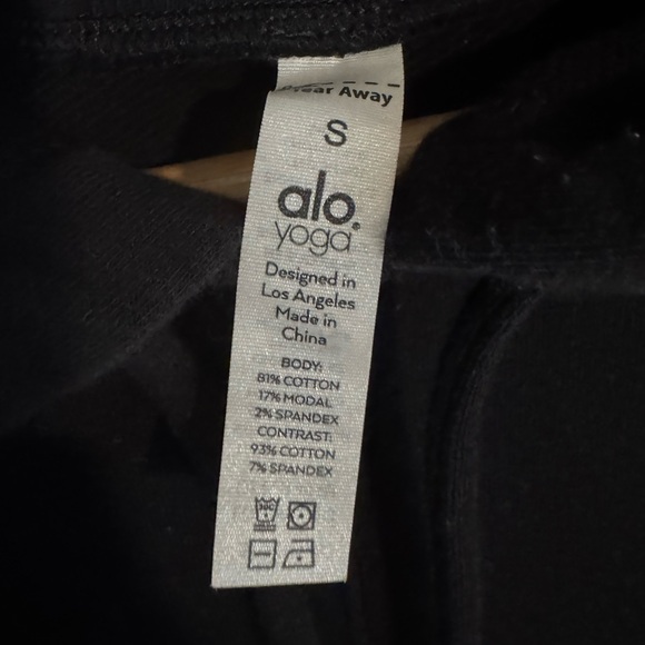 ALO Yoga Black Women's Hoodie - Picture 3 of 3